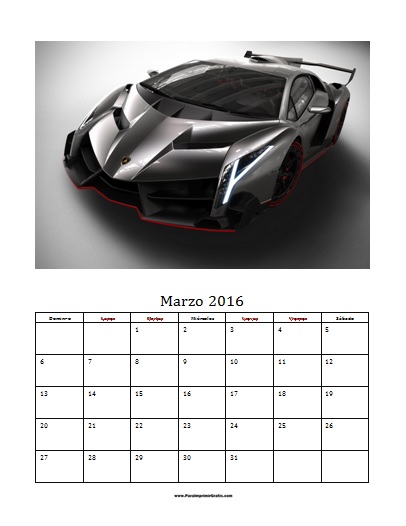 Calendario 2016 con Fotos