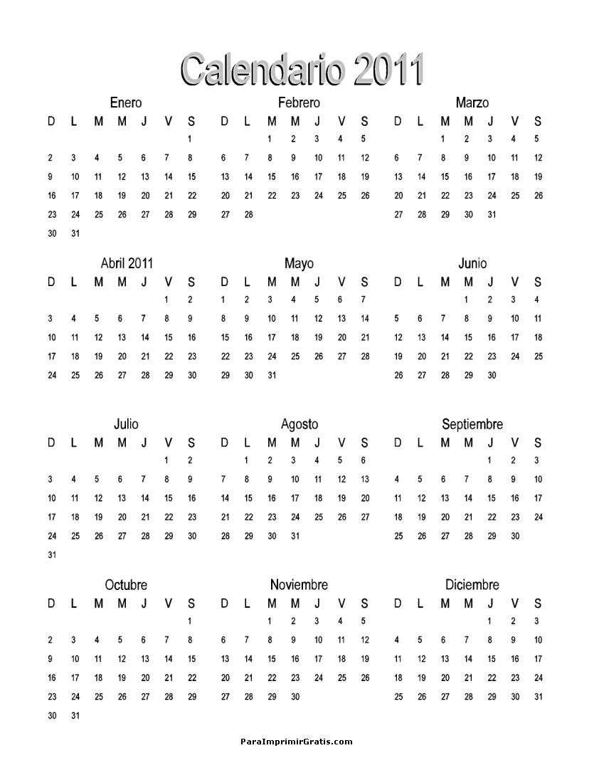 Calendario 2011