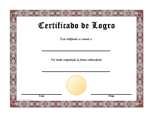 diplomas de logro para imprimir