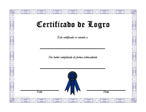 certificados de logro para imprimir