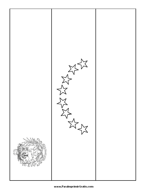 De Venezuela Con 8 Estrellas and post Dibujos Para Colorear Bandera De