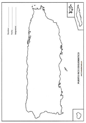 Mapa Esquemático de Puerto Rico