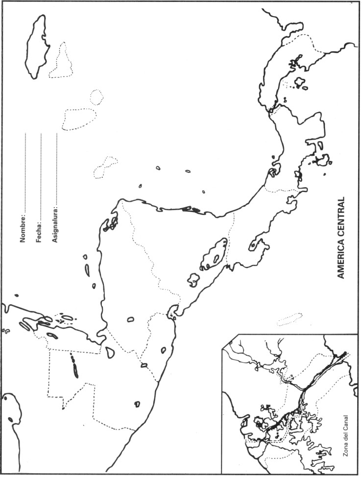 Mapa De Centroamerica Para Colorear Imagui 5456