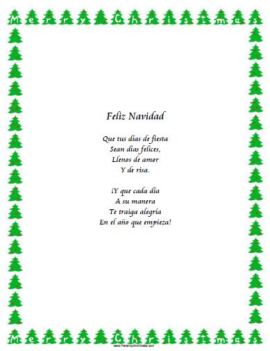 Poema de Navidad para Imprimir