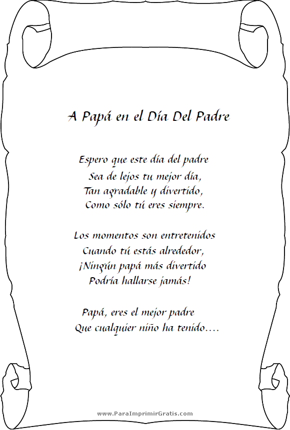 Poemas Para El Día Del Padre