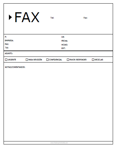 Portada de Fax