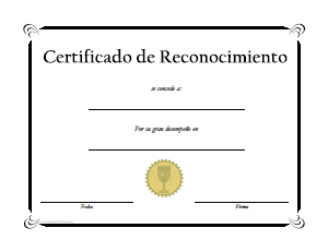 diplomas de reconocimiento para imprimir
